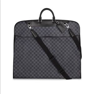 Louis Vuitton Checkered Black and Gray Travel Bag